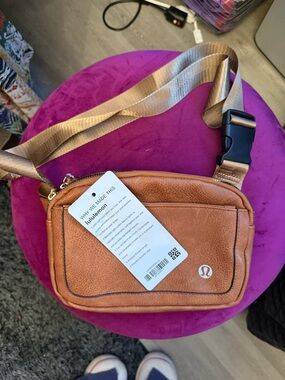 lululemon athletica Tan/Bronze Mini Belt Crossbody Bag